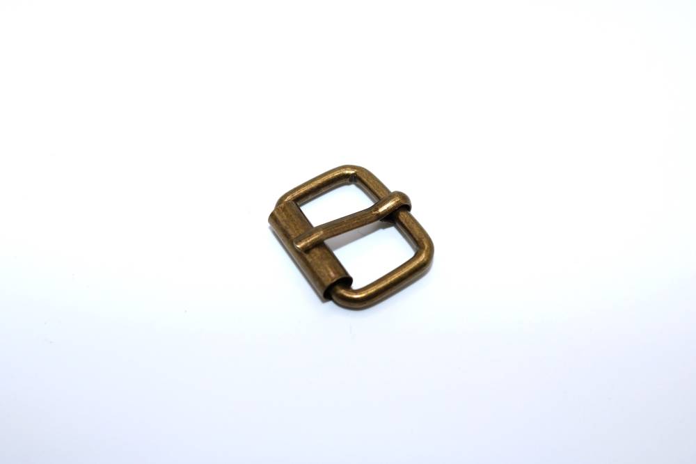 Boucle à rouleau 20mm vieux laiton - réf. BOU-20-VL