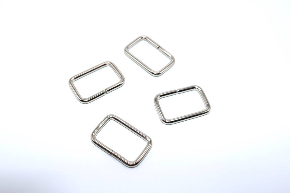 Anneau rectangle 25mm nickel - réf. ANN-REC-25/15-D3-NK