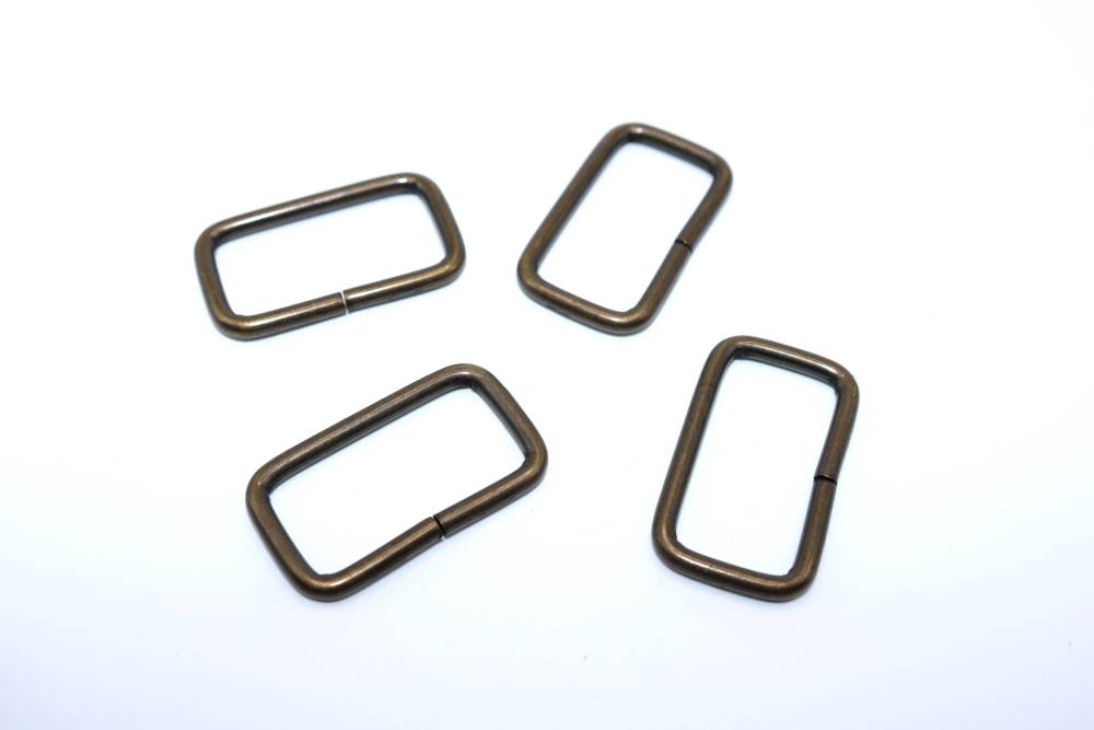 Anneau rectangle 30mm vieux laiton - réf. ANN-REC-30/15-D3-VL