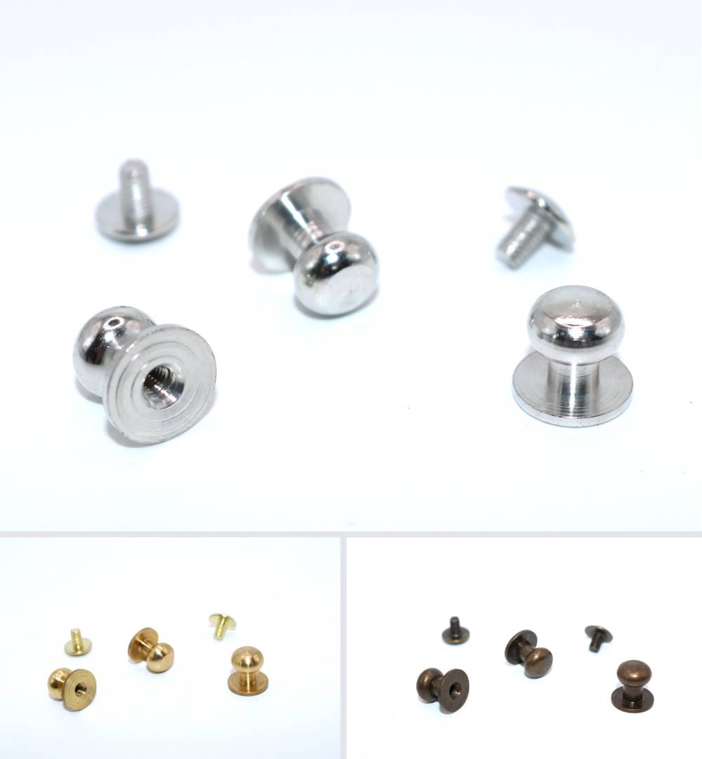 Fermoir bouton de col 7,5mm - réf. FBC-501