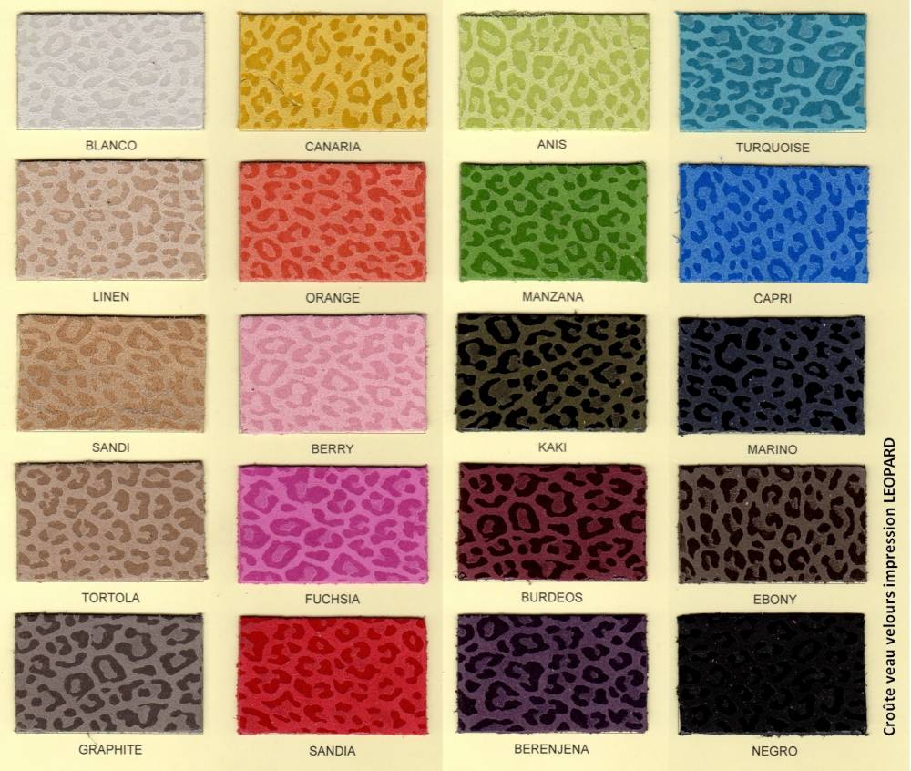 Veau velours LEOPARD