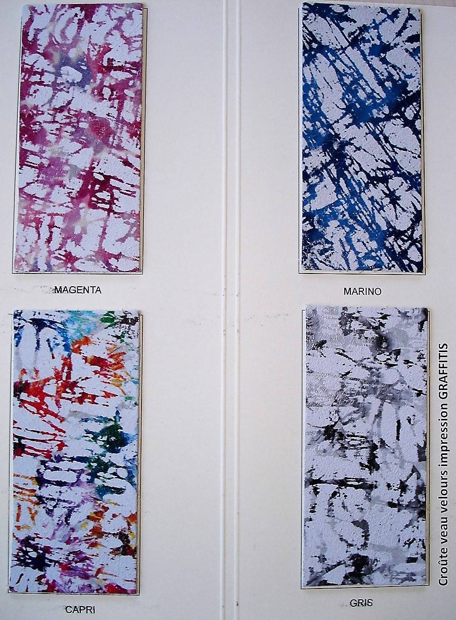 Veau velours GRAFFITIS 1