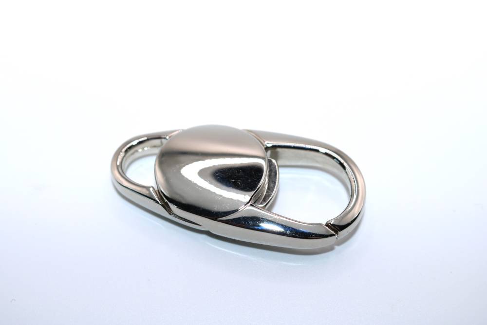 Mousqueton 10mm nickel - réf. MOUSQ-AUTO-10-NK