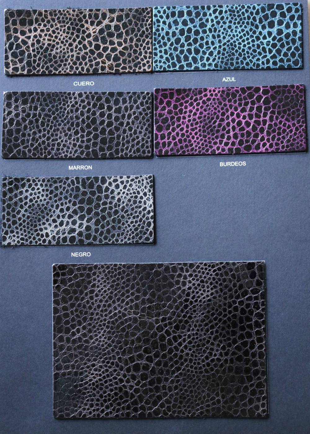 Veau grainé SERPENT - Nuancier